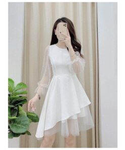 Váy dự tiệc màu trắng