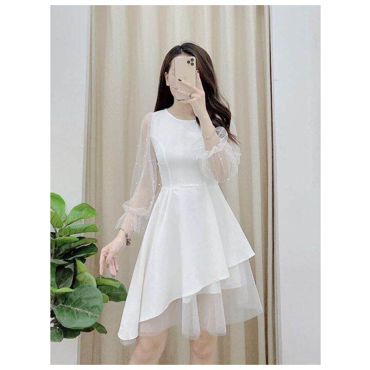 Váy dự tiệc màu trắng Váy dự tiệc màu trắng